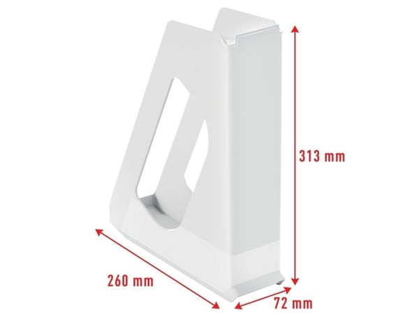 Esselte Vivida - Magasinfil - ryggbredd: 72 mm - för A4 (210 x 297 mm) - vit