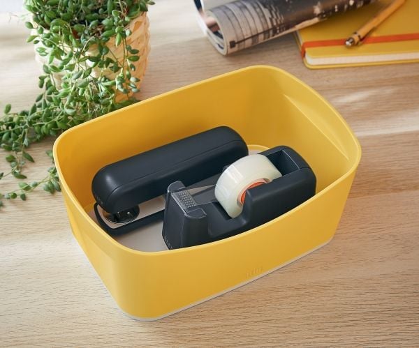 Leitz Cosy säilytyslaatikko Mybox, Säilytyslaatikko, Keltainen, Suorakulmainen, Muovi, Yksivärinen, 246 mm
