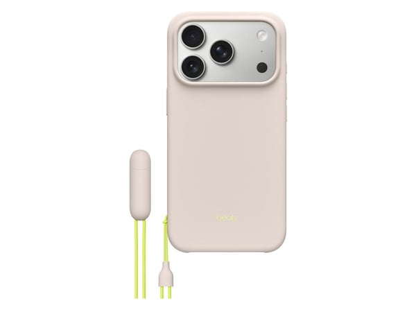 Beats - Matkapuhelimen takakuori - jalustalla - MagSafe-yhteensopivuus - polykarbonaatti - kalkkikivi - iPhone 17 Pro -puhelimille