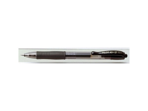 Pilot G-2 GREEN PACK, Uttrekkbar gelépenn, Sort, Sort, Medium, Rund, 0,39 mm