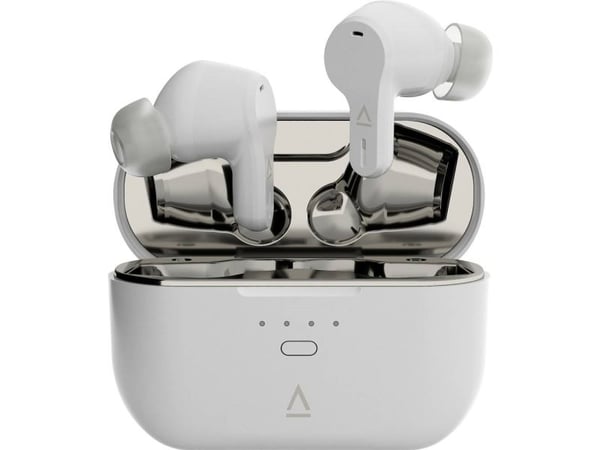 Creative Zen Air SXFI - True wireless-hodetelefoner med mikrofon - i øret - Bluetooth - aktiv støydemping - hvit