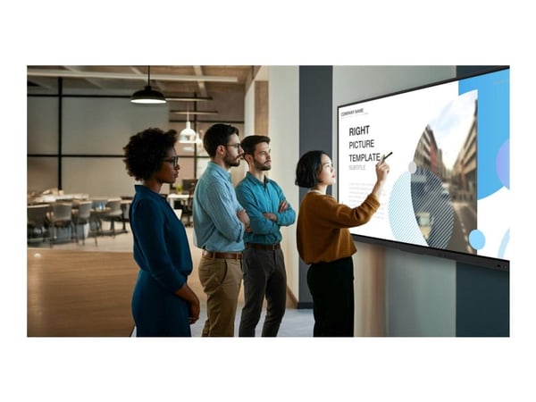 Avocor AVE-6550 - 65" Diagonal klass E-Series LED-bakgrundsbelyst LCD-skärm - interaktiv - med pekskärm (multitouch) - Android - 4K UHD (2160p) 384...