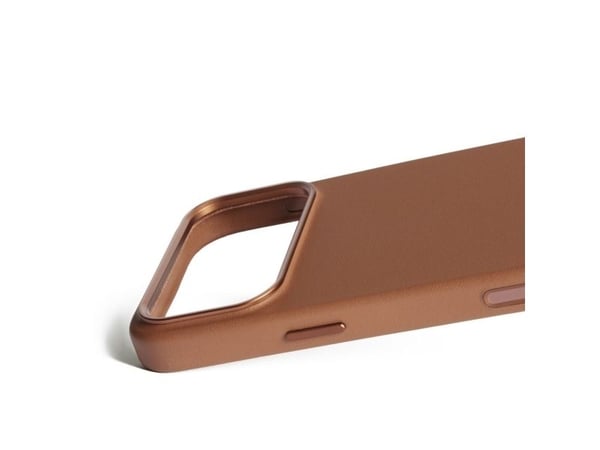 Mujjo Nahkakotelo - nahkakotelo iPhone 17 Pro Max -puhelimelle yhteensopiva MagSafen kanssa (ruskea)