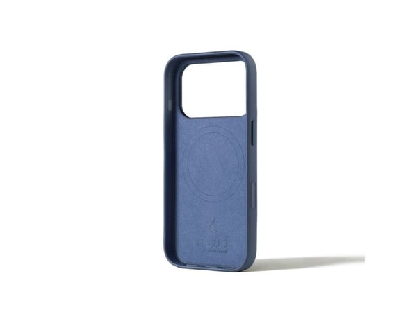 Mujjo Nahkakotelo - Nahkakotelo iPhone 17 Pro:lle, joka on yhteensopiva MagSafe-järjestelmän kanssa (monacon sininen)