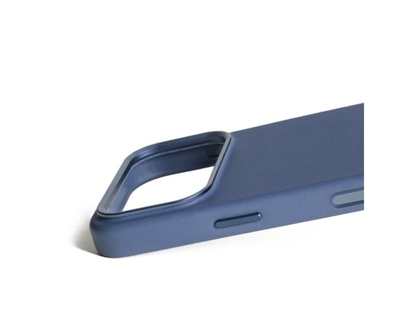 Mujjo Nahkakotelo - Nahkakotelo iPhone 17 Pro:lle, joka on yhteensopiva MagSafe-järjestelmän kanssa (monacon sininen)