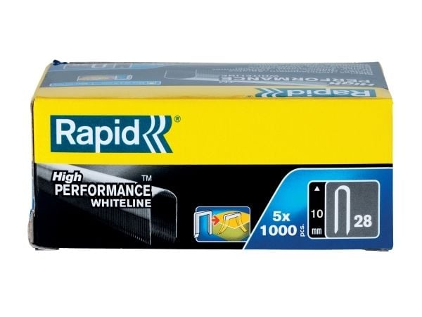 Rapid 11893511, Pakke med stifter, 1 cm, 5000 stifter, Hvit, Rapid (merkevare), R28