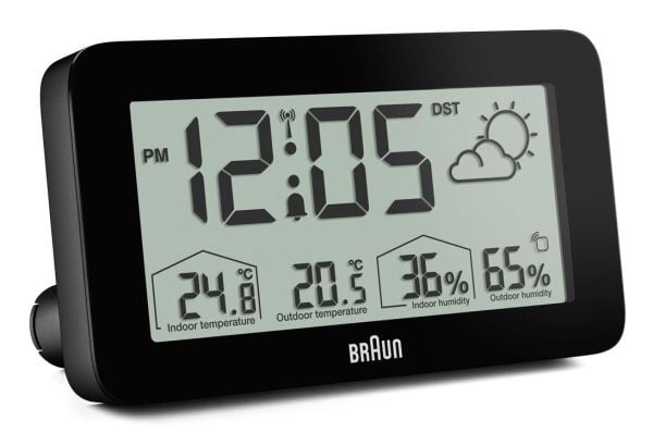 Braun BC13BP-DCF, Digital vekkerklokke, Rektangel, Sort, Innendørs, 12/24h, F, °C