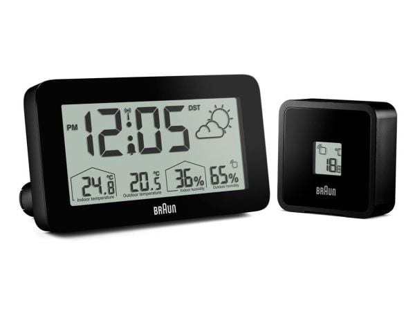 Braun BC13BP-DCF, Digital vekkerklokke, Rektangel, Sort, Innendørs, 12/24h, F, °C