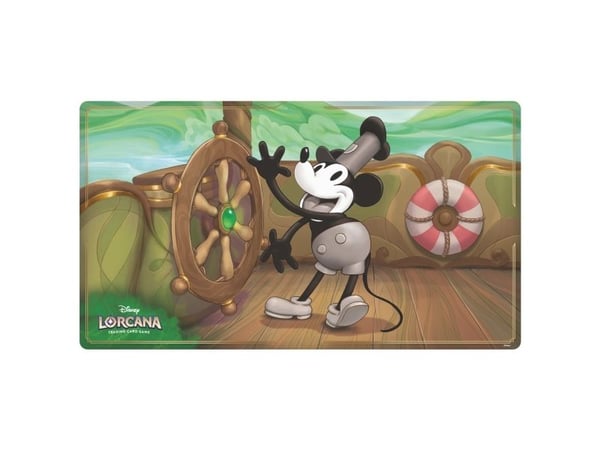 Disney Lorcana Playmat Mickey Steamboat Willie
