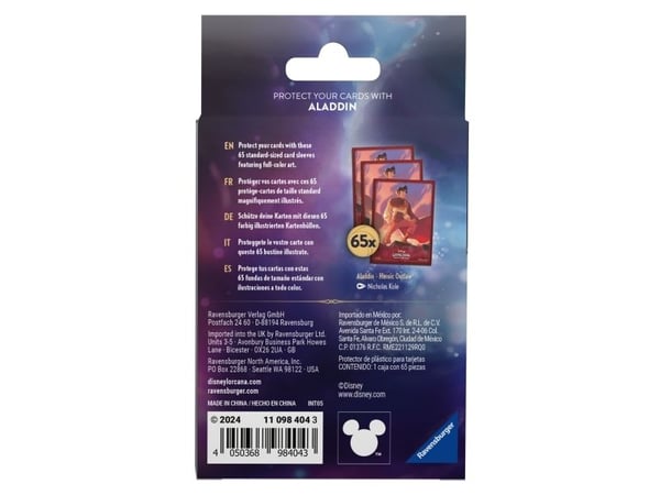 Disney Lorcana Shimmering Skies (Set 5) Card Sleeve Pack - Aladdin