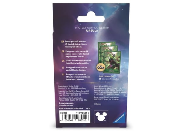 Disney Lorcana Archazia’s Island (Set 7) Card Sleeve Pack - Ursula