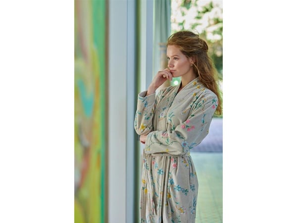 Pip Studio kylpytakki Les Fleurs Khaki M