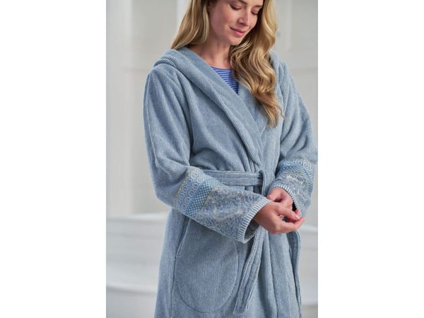 PIP Studio Soft Zellige Bathrobe Blue Grey XXL