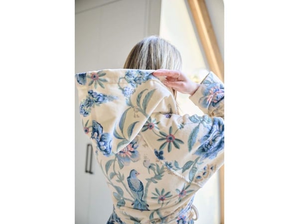 PIP Studio Secret Garden Bathrobe WhiteBlue XS