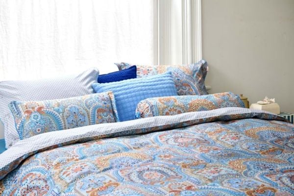 PIP Studio Studio Jabali Flower Blue cotton 140x200/60x63 cm