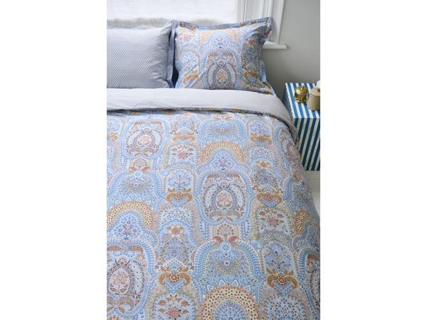 PIP Studio Studio Jabali Flower Blue cotton 140x200/60x63 cm