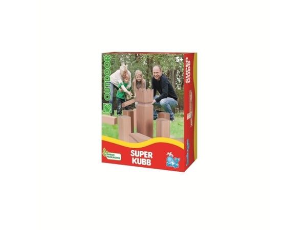 Kongespill/Kubb i tre - 25x4,5 cm (med oppbevaringsveske)