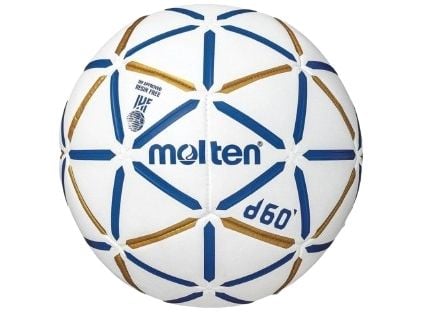 Molten Handball H1D4000-BW D60 IHF Godkjent hvit-blått-gull