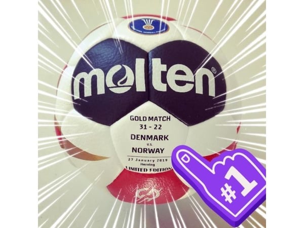Molten håndball offisiell kampball VM Danmark/Tyskland 2019 str. 3 LIMITED EDITION (begrenset antall)