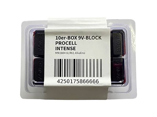 Procell E-Blokk 9V alkali-mangan 628 mAh 9 V 10 stk