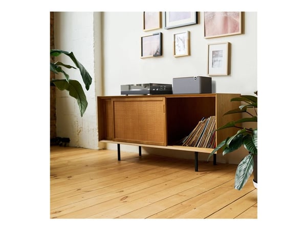 Klipsch The Three Plus - Heritage Wireless Series - kaiutin - 2.1-kanavainen - langaton - Bluetooth - App-ohjattava - 120 Watt - pähkinäpuu