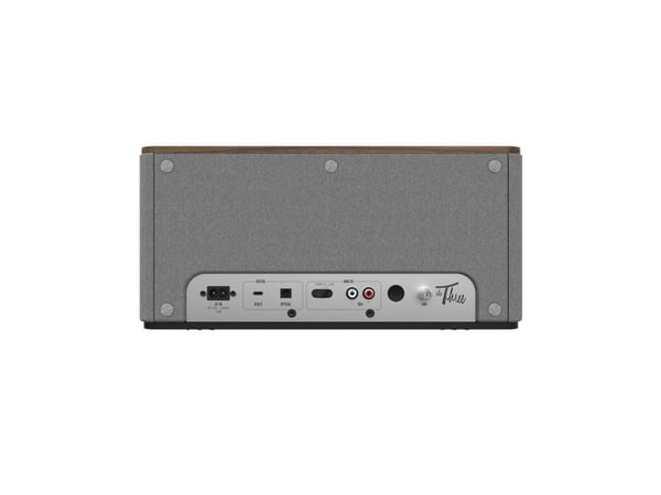 Klipsch The Three Plus - Heritage Wireless Series - kaiutin - 2.1-kanavainen - langaton - Bluetooth - App-ohjattava - 120 Watt - pähkinäpuu