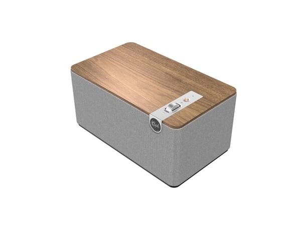 Klipsch The Three Plus - Heritage Wireless Series - kaiutin - 2.1-kanavainen - langaton - Bluetooth - App-ohjattava - 120 Watt - pähkinäpuu