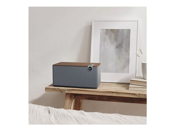 Klipsch The Three Plus - Heritage Wireless Series - kaiutin - 2.1-kanavainen - langaton - Bluetooth - App-ohjattava - 120 Watt - pähkinäpuu