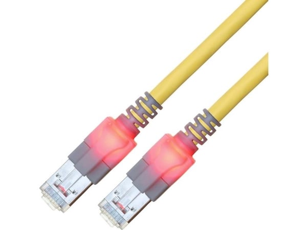 Easylan CS1OYCDCD0020 RJ45 Verkkokaapeli, patch-kaapeli CAT 6 S/FTP 2 m Keltainen 1 kpl 1 kpl