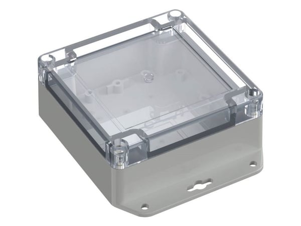 TRU COMPONENTS 6U07111105639 TC-13865276 industrikabinett 136,5 x 106,5 x 45 polykarbonat lysegrå 1 stk