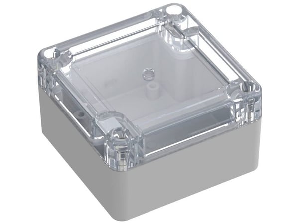 TRU COMPONENTS 6U0708080804437 TC-13865052 Teollisuuskotelo 75 x 75 x 45 ABS, polykarbonaatti Vaaleanharmaa 1 kpl 1 kpl
