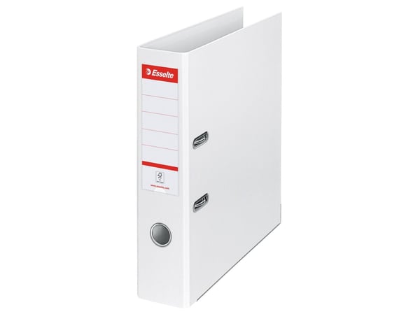 Esselte Standard - Hevarmbuefil - bokryggbredde: 75 mm - for A4 - kapasitet: 500 ark - hvit