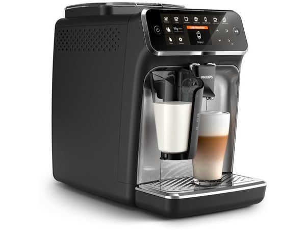 Philips 4300 series EP4346 - Automatisk kaffemaskin med melkeskummer - 15 bar - svart