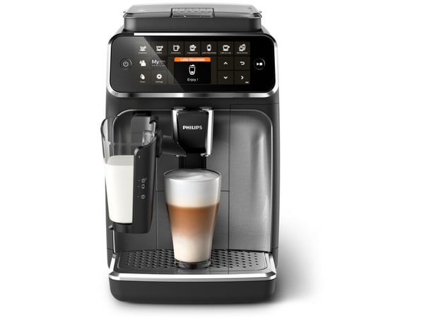 Philips 4300 series EP4346 - Automatisk kaffemaskin med melkeskummer - 15 bar - svart