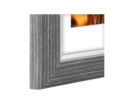 Hama Lima, Enkel bilderamme, Glass, Plast, Grå, Bord, Vegg, 9 x 13 cm, Rektangulær