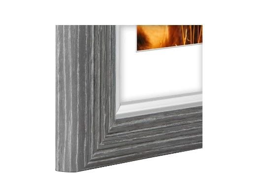 Hama Lima, Enkel bilderamme, Glass, Plast, Grå, Bord, Vegg, 10 x 15 cm, Rektangulær
