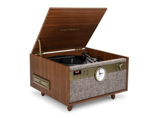 Victrola Century Signature, Beltedrevet platespiller, Valnøtt, Plast, 33 1/3,45,78 RPM, A2DP, AVRCP, 10 m