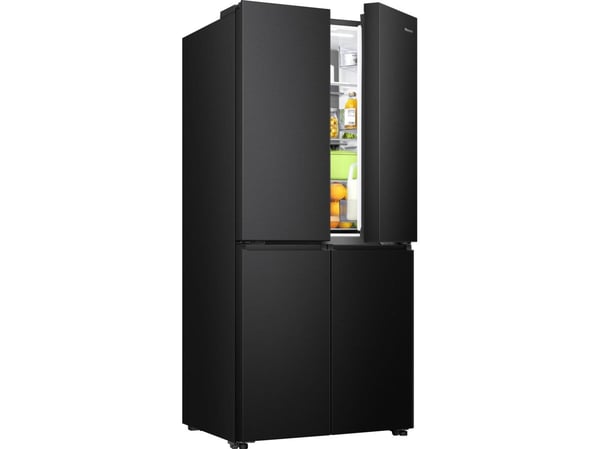 Hisense RQ5P470SAFD, Frittstående, Svart, 60/40, Berøringskontroll, LED, På innsiden