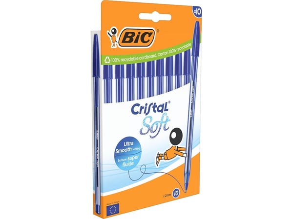 BIC 516357, Kulspetspenna, pinnformad, Blå, 10 styck