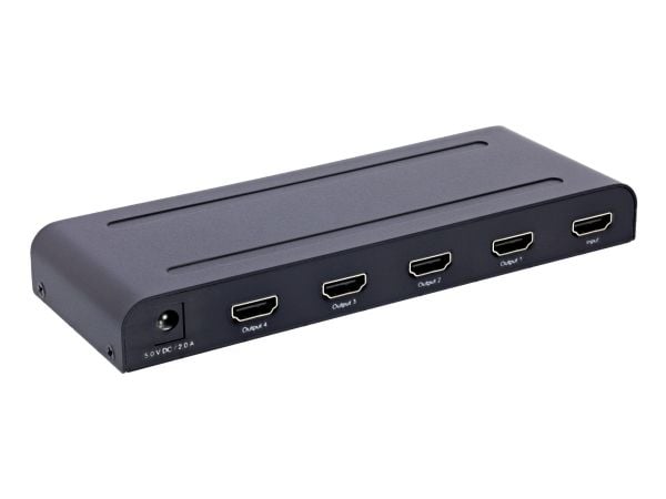 InLine 65010K, HDMI, 4x HDMI, Svart, 3840 x 2160 piksler, 4K Ultra HD, 12 bit
