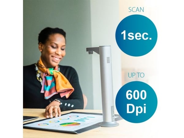 IRIS IRIScan Desk 7 Pro - Digital dokumentkamera - färg - 18 MP - 4912 x 3680 - USB-C - YUY2, MJPEG, AVI, FLV, WMV