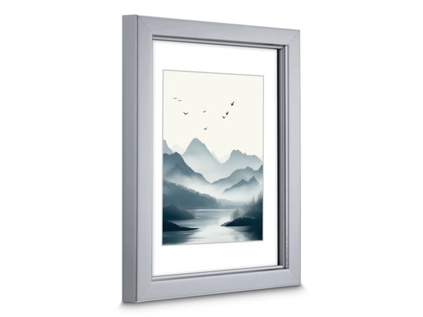 Hama Chill, Enkel bilderamme, Polystyren (PS), Sølv, Bord, Vegg, 9 x 13 cm, Rektangulær