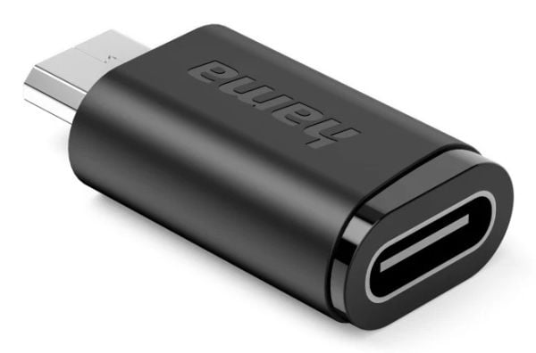 Hama 00201744, USB Type-C, Micro-USB B, Naarasliitin, Musta, Naarasliitin, Urosliitin