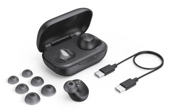 Hama Spirit Chop II, True Wireless Stereo (TWS), 20 - 20000 Hz, Idretter, 40 g, Hodesett, Svart