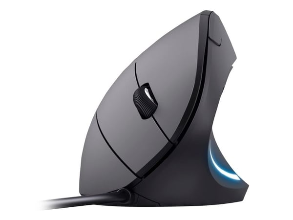 Ergonominen hiiri USB-A pistoke L+R 1.80m musta (245118)