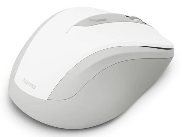 Hama WM-400, Høyre hendt, Optisk, RF kabel-fri, 1600 DPI, Hvit