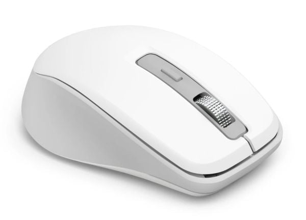 Hama WM-450, Høyre hendt, Optisk, RF trådløs + Bluetooth, 1600 DPI, Hvit