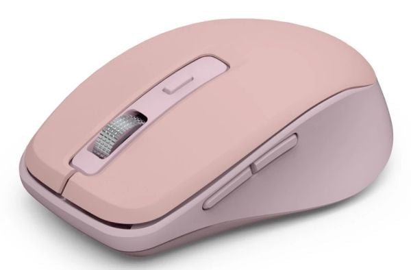 Hama WM-450, Høyre hendt, Optisk, RF trådløs + Bluetooth, 1600 DPI, Rosa