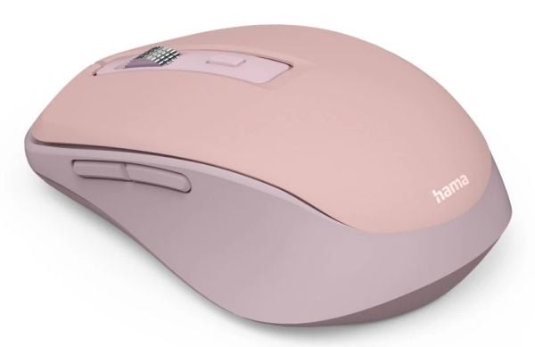 Hama WM-450, Høyre hendt, Optisk, RF trådløs + Bluetooth, 1600 DPI, Rosa