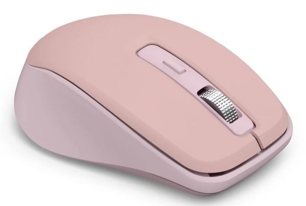 Hama WM-450, Høyre hendt, Optisk, RF trådløs + Bluetooth, 1600 DPI, Rosa